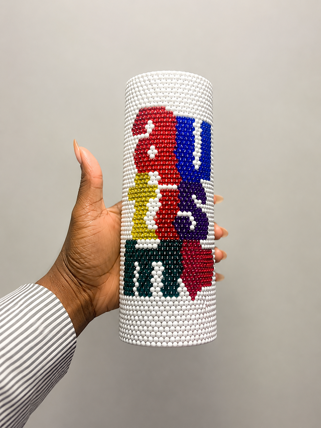 Autism Awareness Handcrafted Rhinestone Tumbler | 20 oz Stainless Steel