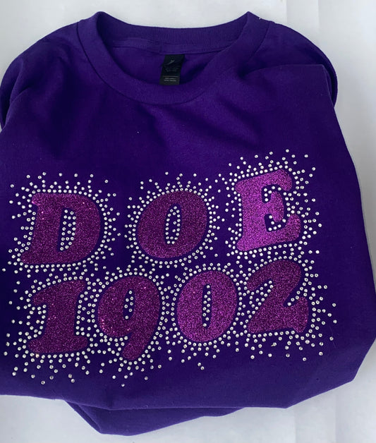 💜 Daughters of Elks Rhinestone T-Shirt