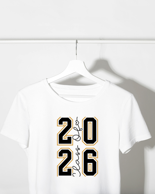 Class of 2026 Block Tee 🖤✨
